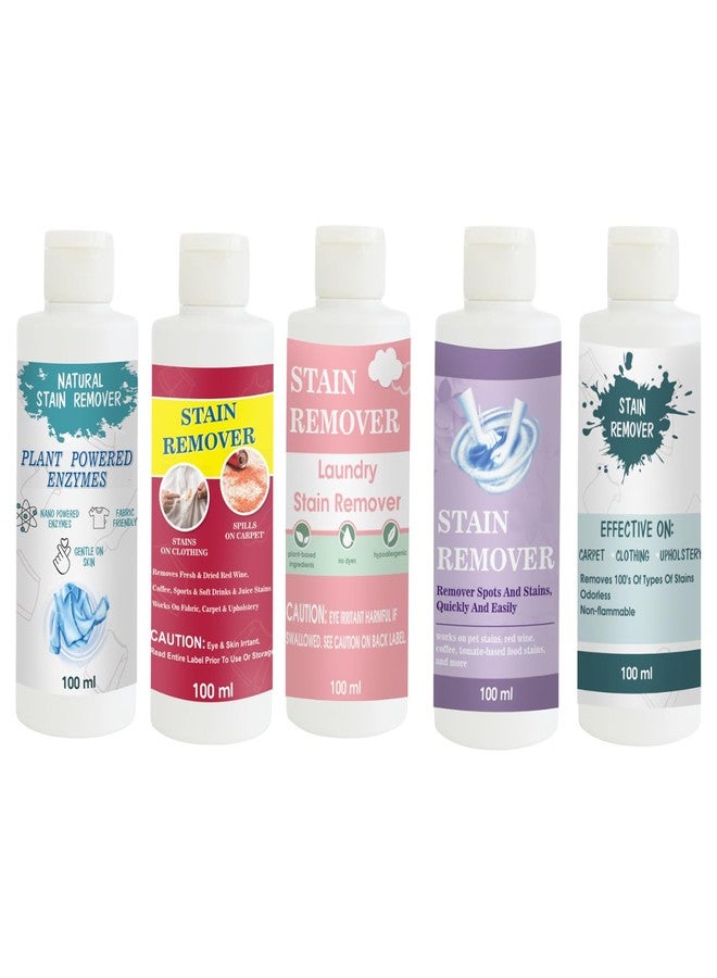 TOOVUS Stain Remover Combo Pack of Shirt, Red, Pink, Purple and Sky Stain Remover | Multi-Surface Cleaning Solution for Clothes, Fabrics, Upholstery (100 g Each) - Image 1